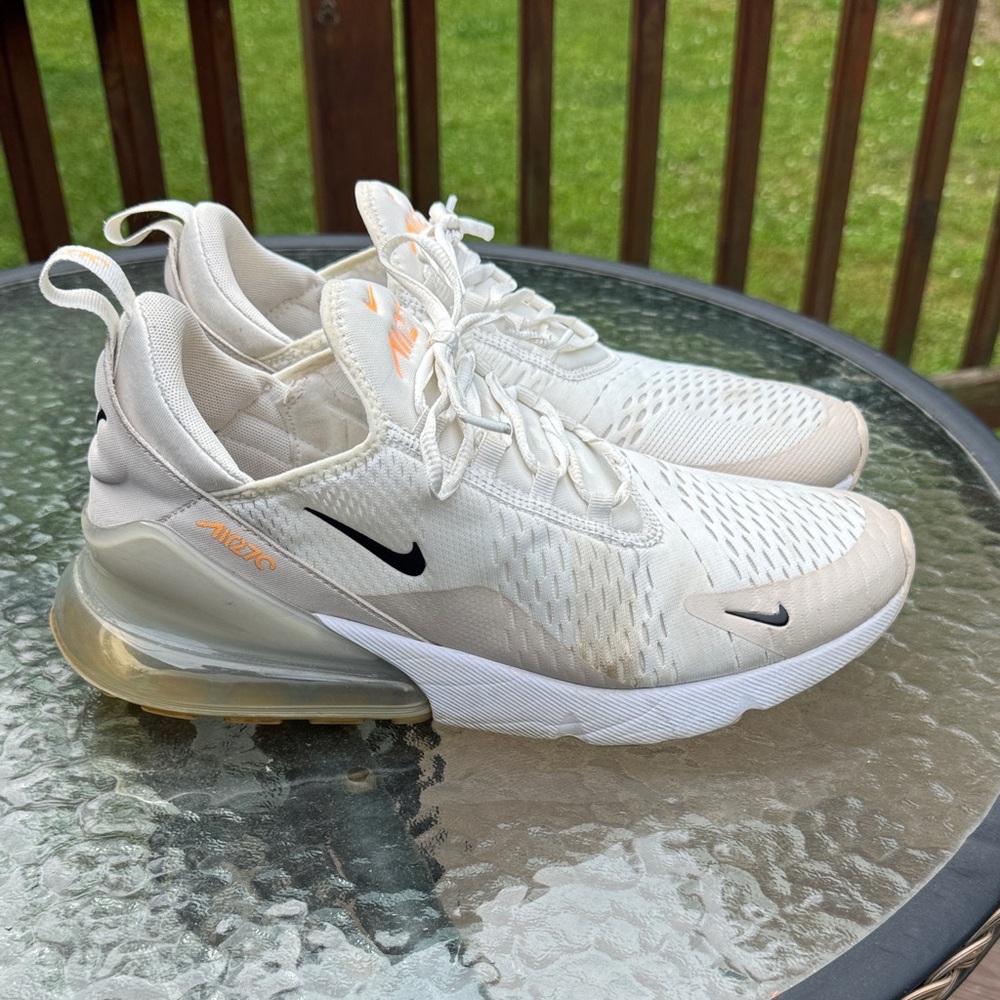 Nike Air Max 270 Cream and Black Sneakers